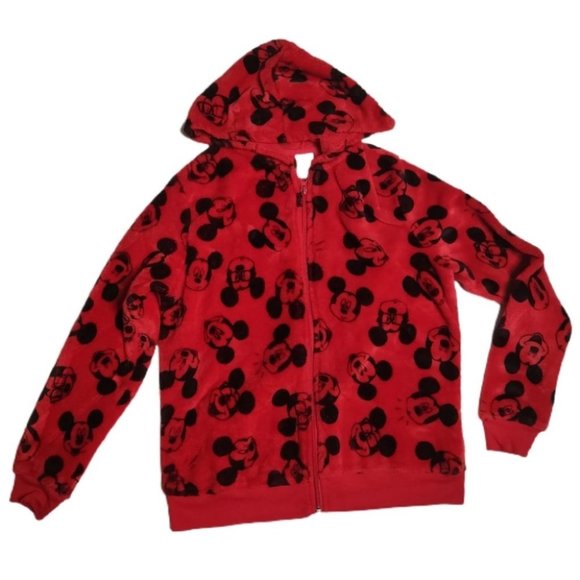 3 for $21 šļø Disney Mickey Mouse Fluffy Zip Up Sweatshirt M